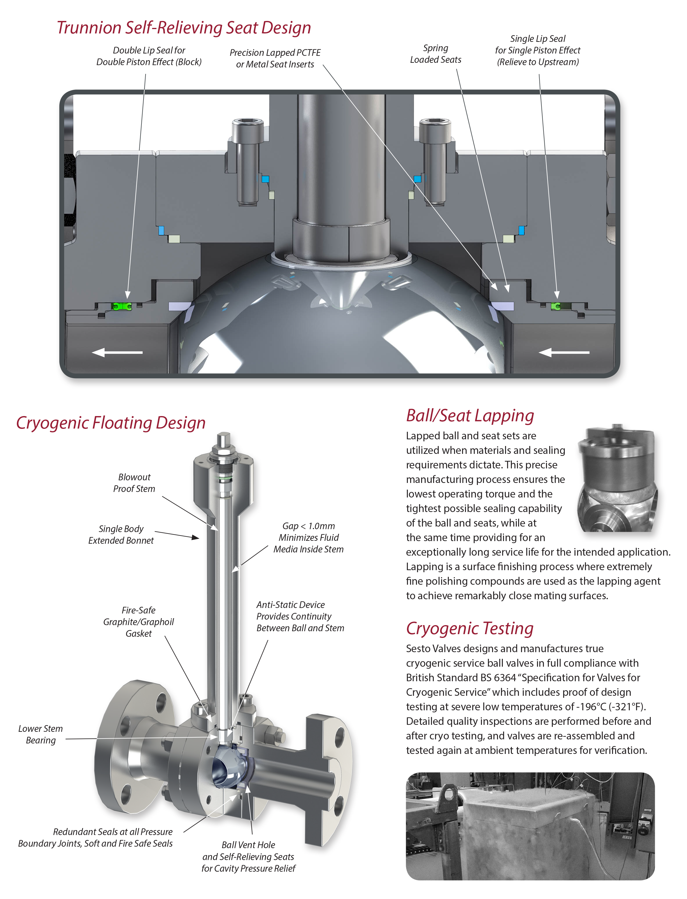 Cryogenic Ball Valves – Sesto Valves